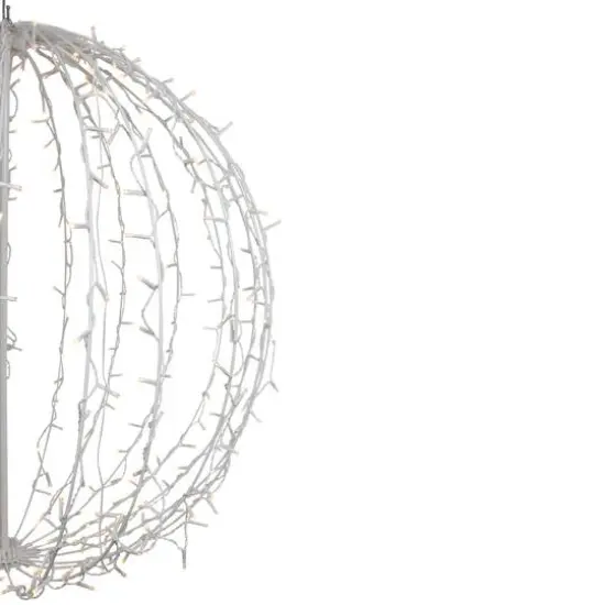 30" LED Lighted 3D Christmas Hanging Ball Decoration {4}