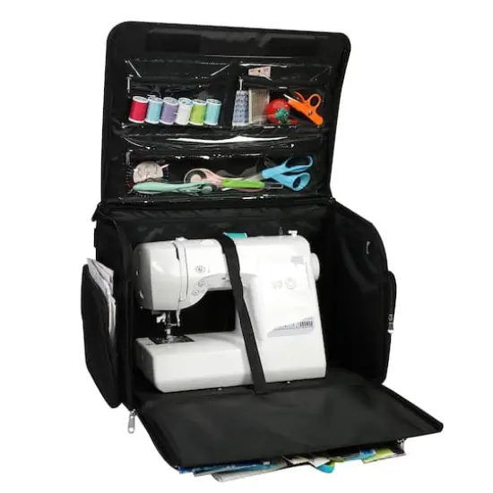 Everything Mary Black Quilted Deluxe Sewing Machine Storage Case {7}