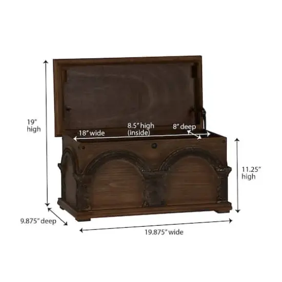 Household Essentials Arch Decorative Trunk (Small) {4}