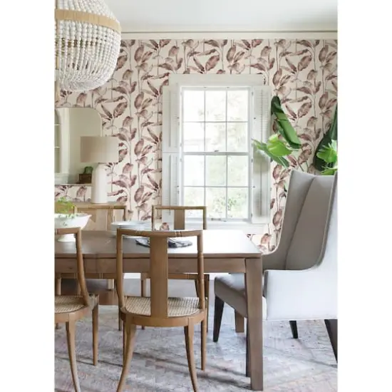 NuWallpaper Mauve Banana Leaf Peel & Stick Wallpaper {3}