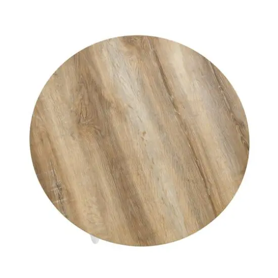 Household Essentials 31.5" Jamestown Round Coffee Table Coastal Oak {9}