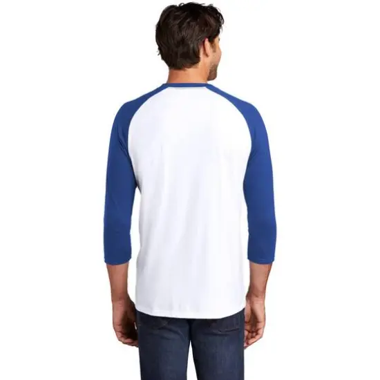 District&reg; Perfect Tri&reg; 3/4 Sleeve Raglan Deep Royal/White {6}