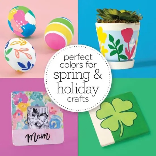 Apple Barrel&reg; Acrylic Spring Colors Paints with Mod Podge Gloss 16 Piece Set {6}