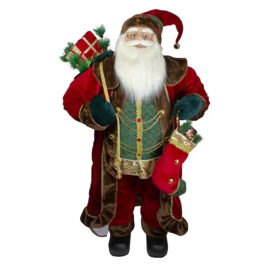 4ft. Standing Santa Christmas Figure with Presents {1}