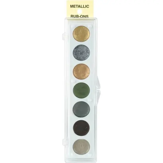 Craf-T No.2 Metallic 7 Color Rub-On Paint Palette {1}