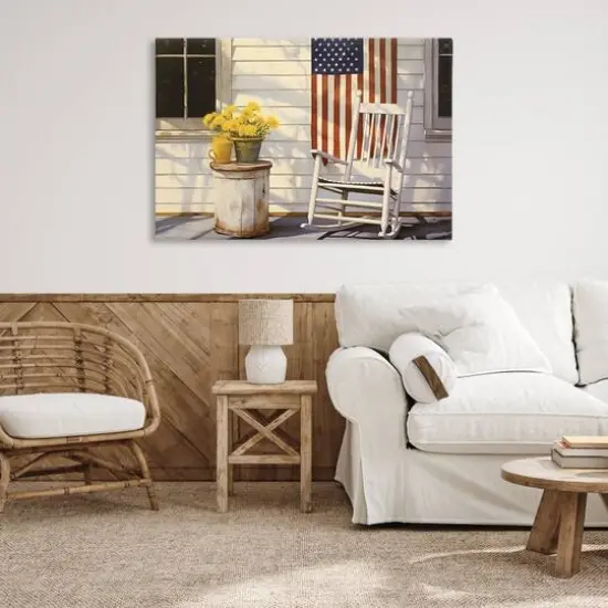 Stupell Industries Americana Deco Scene Canvas Wall Art {3}