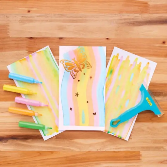 Creativity for Kids&reg; Butterfly Squeegeez Magic Reveal Art {10}