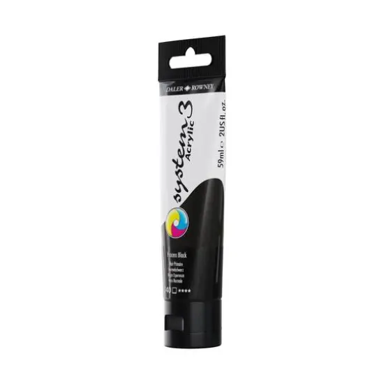 Daler-Rowney® Original System 3 Acrylic Paint, 59mL 040 Process Black {4}