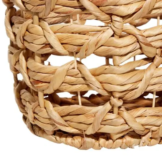 Brown Seagrass Coastal Storage Basket Set {4}