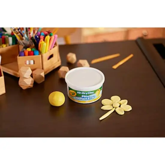 Crayola&reg; 2.5lb. Yellow Air Dry Clay Tub {5}