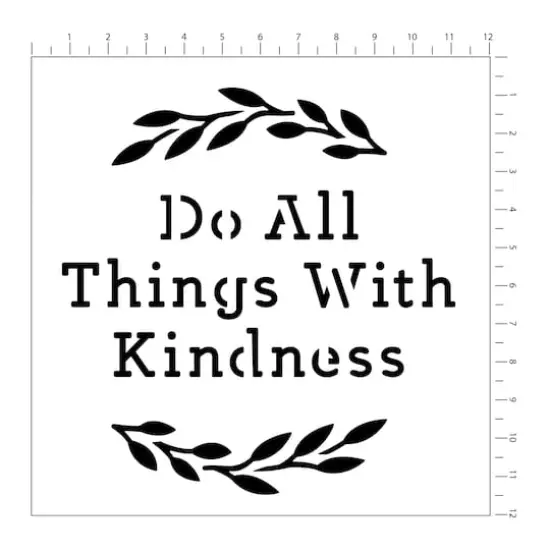 Sentiment Stencils, 12" x 12" by Craft Smart&reg; {4}