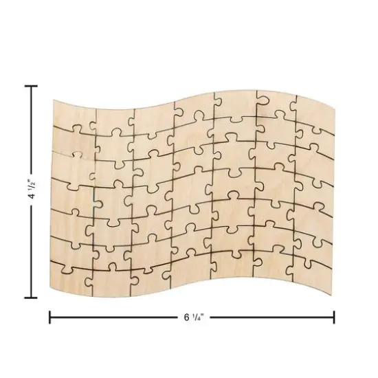 Leisure Arts&reg; Small Flag D.I.Y. Wood Puzzle {4}