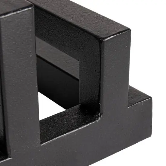 Hello Honey&reg; Tri-Sectional Black Metal Plate Stand Organizer {7}