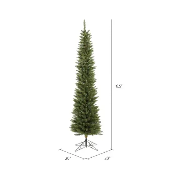 6.5ft. Unlit Durham Pole Pine Artificial Christmas Tree {4}