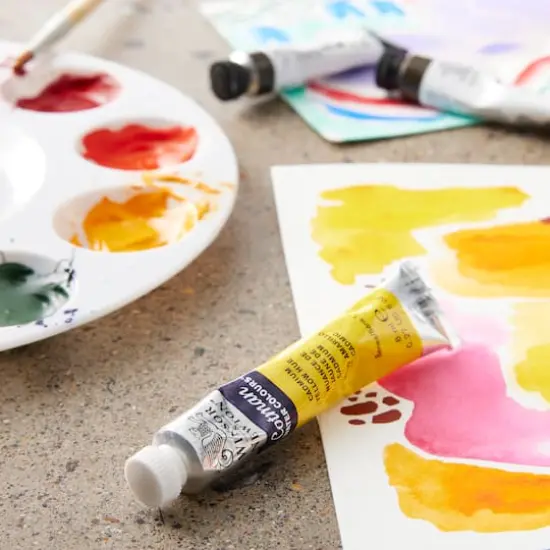 Winsor & Newton&reg; Cotman&reg; Watercolor, 8mL Cadmium Yellow Hue {3}