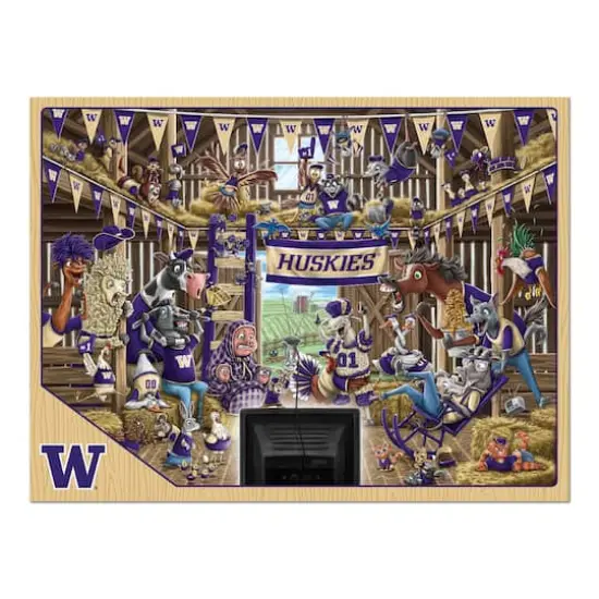College Barnyard Fans 500 Piece Puzzle Washington Huskies {5}