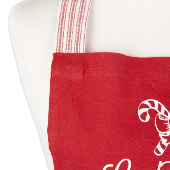 DII&reg; Candy Cane Factory Ruffle Apron {5}