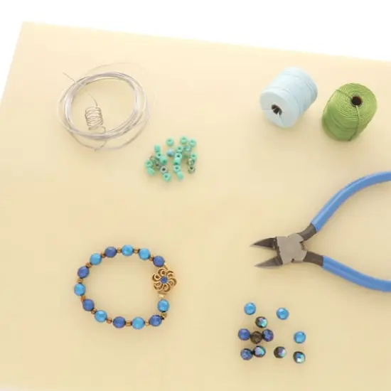 The Beadsmith&reg; BASIC elements&trade; 11" x 14" Silicone & Fabric Craft Mat Set {4}