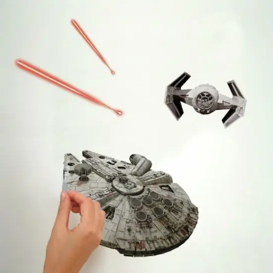 RoomMates Star Wars Classic Spaceships Peel & Stick Decals {5}