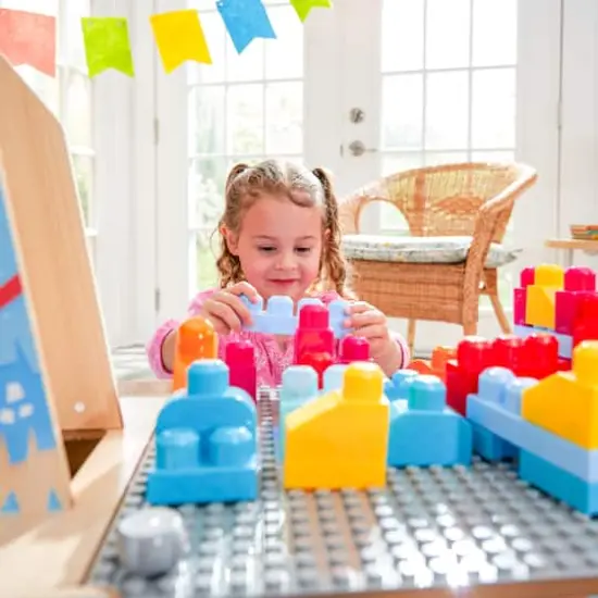 KidKraft Llama Pinata Building Bricks Wooden Table {4}