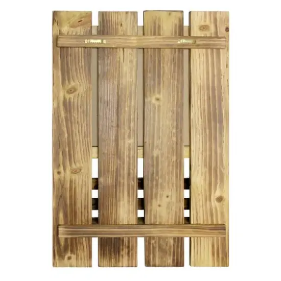 Elegant Designs Chalkboard Sign, Key Holder & Mail Storage Accent Brown/Black {9}