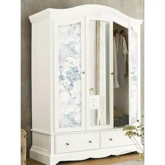 RoomMates Cherry Blossoms Peel & Stick Wallpaper Blue and white {6}