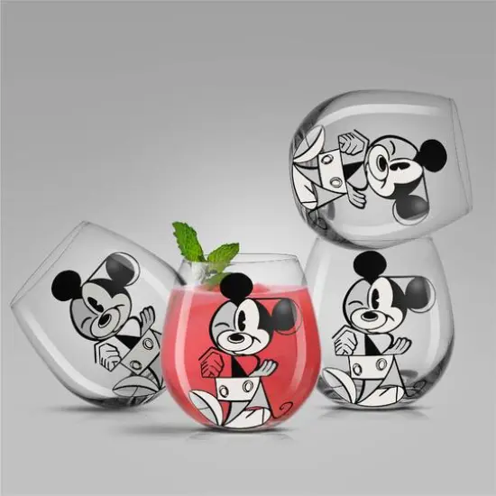 15oz. Disney&reg; Mickey Mouse Stemless Wine Glasses, 4ct. {3}