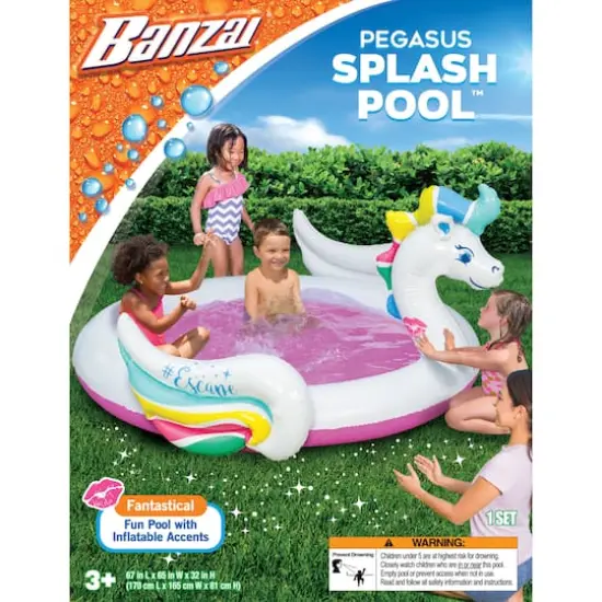 Banzai&reg; 67'' Pegasus Splash Pool&trade; {3}