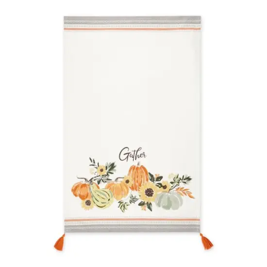 DII&reg; Gather Fall Squash Printed Dishtowel Set {5}
