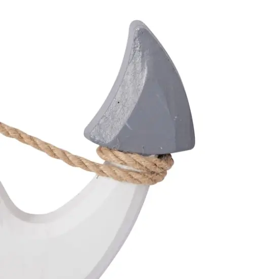 White Coastal Wood Wall Decor, 23" x 12" {5}