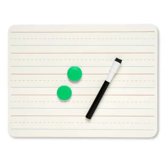 Charles Leonard Two-Sided Plain & Lined Magnetic Dry Erase Lap Boards, 3ct. {4}