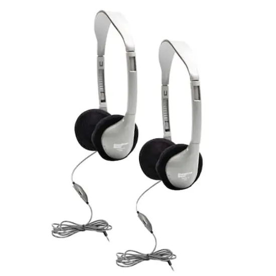 HamiltonBuhl&reg; SchoolMate&trade; HA2V On-Ear Stereo Headphones with Microphone, 2ct. {1}
