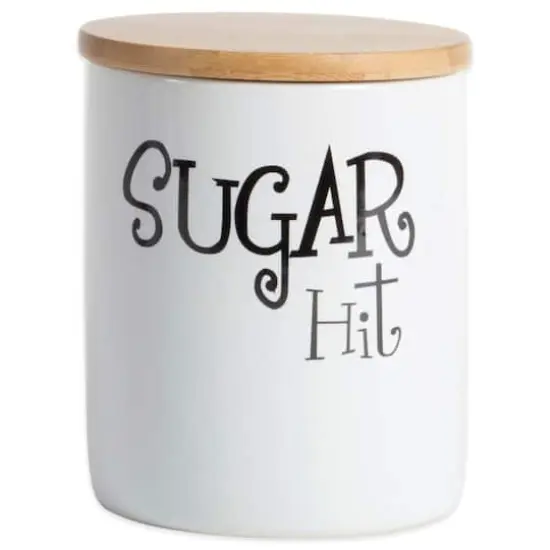 DII&reg; Coffee, Sugar & Tea Ceramic Canister Set White {6}