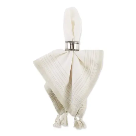DII&reg; Natural Variegated Stripe with Tassel Cloth Dinner Napkins, 6ct. {4}