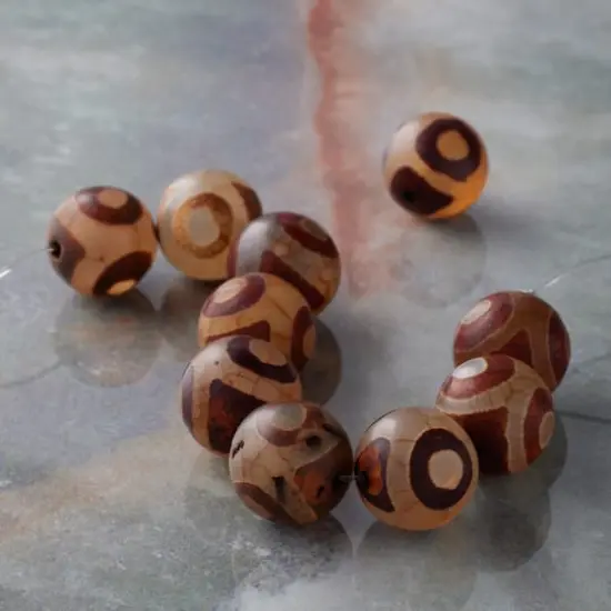 Brown Agate Round Beads, 11mm by Bead Landing&trade; {3}