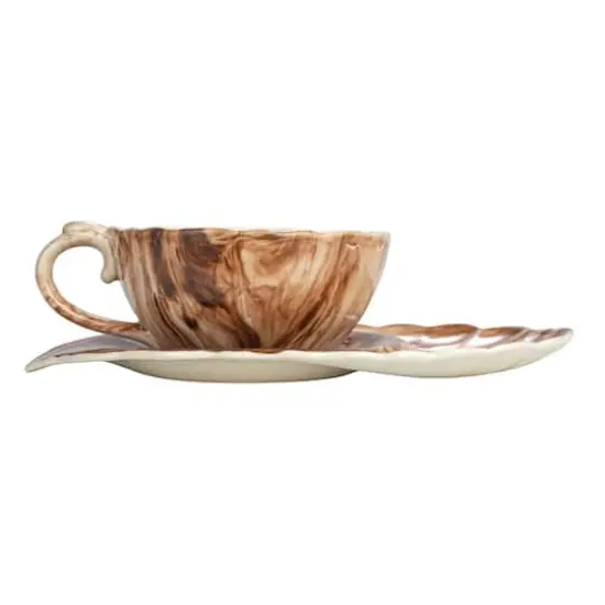 Hello Honey&reg; 10.25" Stoneware Teacup & Saucer Set {7}