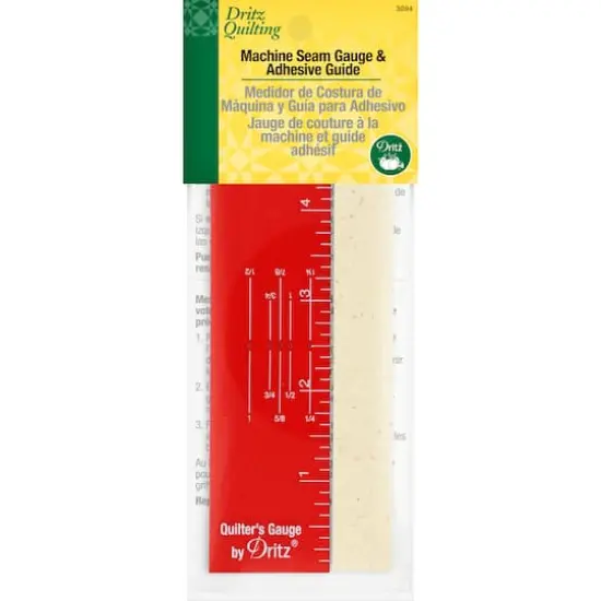 Dritz&reg; Machine Seam Gauge & 1/8" Adhesive Guide for Straight Lines {1}