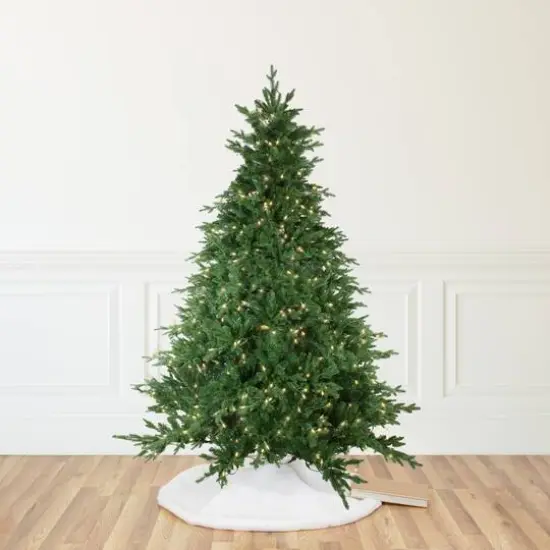 6.5ft. Pre-Lit Real Touch&trade;️ Minnesota Balsam Fir Artificial Christmas Tree, Warm White LED {3}