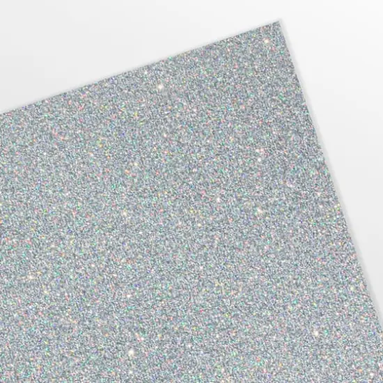 Siser&reg; Glitter Heat Transfer Vinyl, 120" Silver Confetti {4}