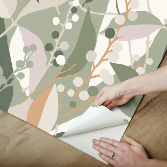 RoomMates Adelaide Peel & Stick Wallpaper Green {6}