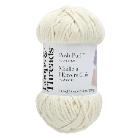 Posh Purl&trade; Yarn by Loops & Threads&reg; Vanilla {1}