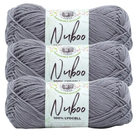 3 Pack Lion Brand&reg; Nuboo Yarn Pewter {1}