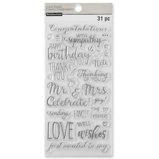 Phrases Clear Stamps by Recollections&trade; {5}