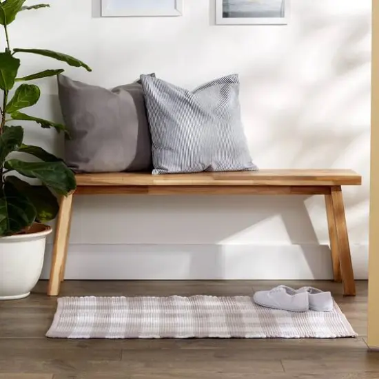 DII&reg; Buffalo Check Rag Rug, 26" x 40" Dusty Lilac and White {6}