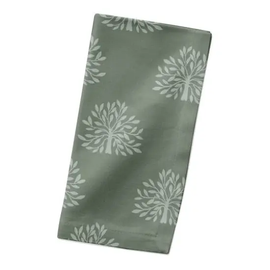 Blooming Bush Cotton Twill Napkin Green {3}