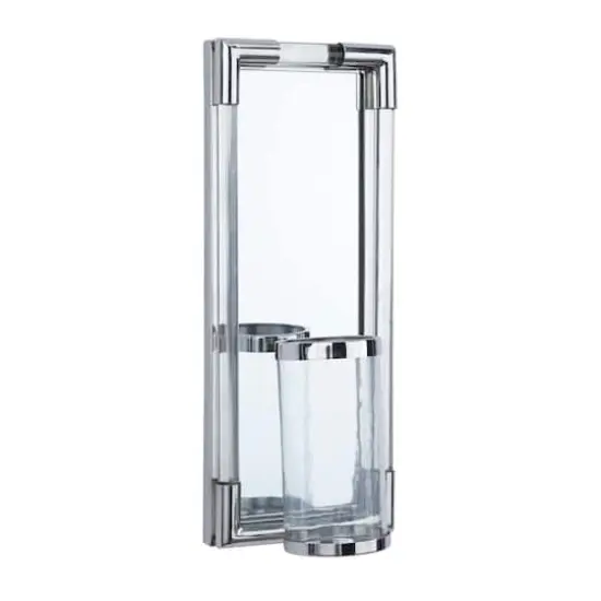 Silver Contemporary Wall Sconces {3}