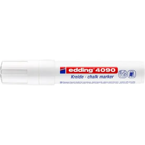 edding&reg; 4090 Jumbo Chalk Marker White {1}