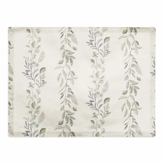 Vines Cotton Twill Placemat White {1}
