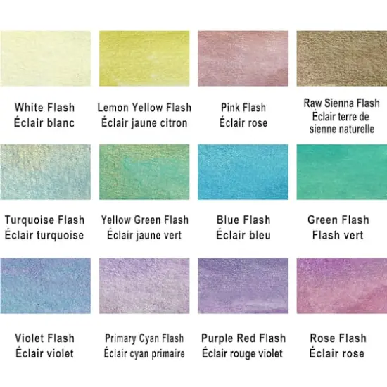 12 Half Pans Iridescent Watercolor Set by Artist's Loft&trade; {5}