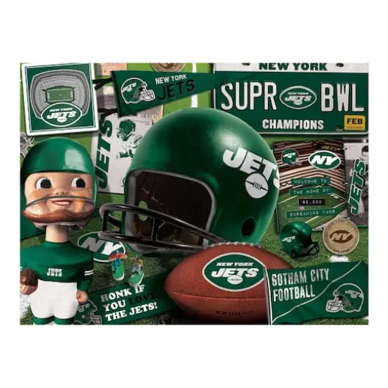 NFL Retro Series 500 Piece Puzzle New York Jets {5}